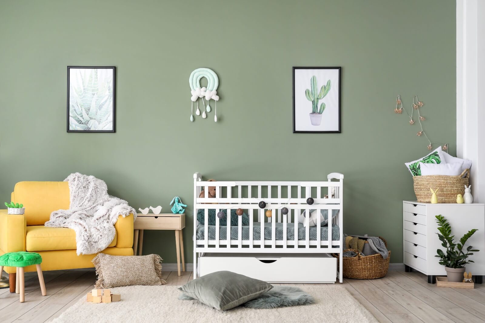 Kış Renkleri ile Bebek Odası Dekorasyonu